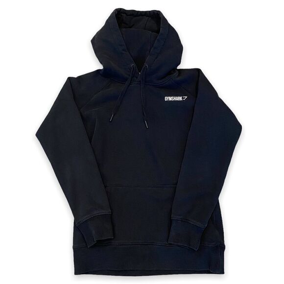 Gymshark Rare Women’s Crest Black Lounge Casual Workout Long Sleeved Sweatshirt - Picture 6 of 6